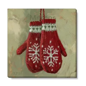 Warm & Cozy Mittens Wall Art