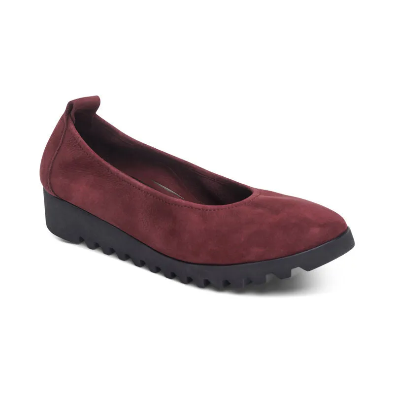 WOMEN'S AETREX BRIANNA BALLET FLAT | BURGUNDY