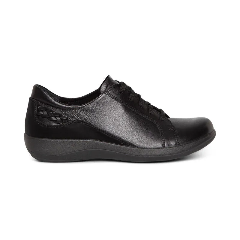 WOMEN'S AETREX DANA LACE UP OXFORD | BLACK