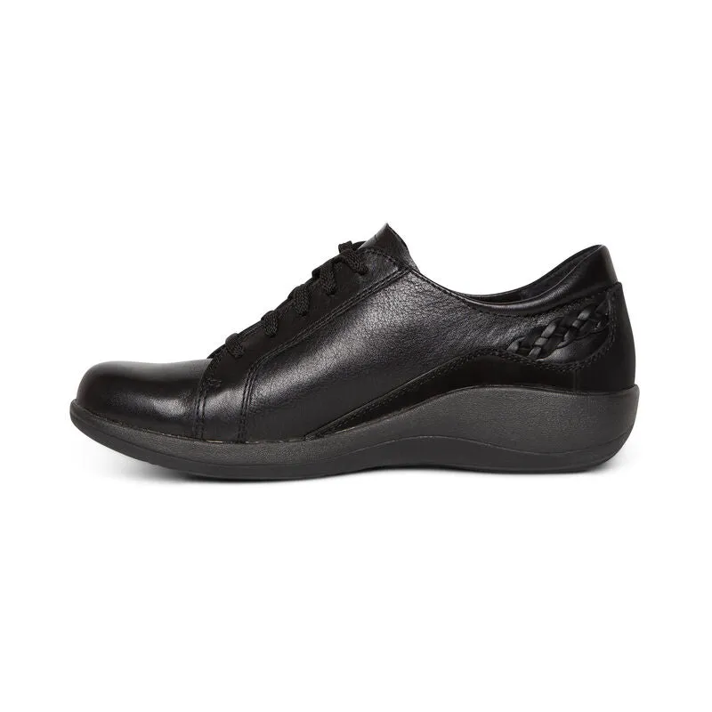 WOMEN'S AETREX DANA LACE UP OXFORD | BLACK