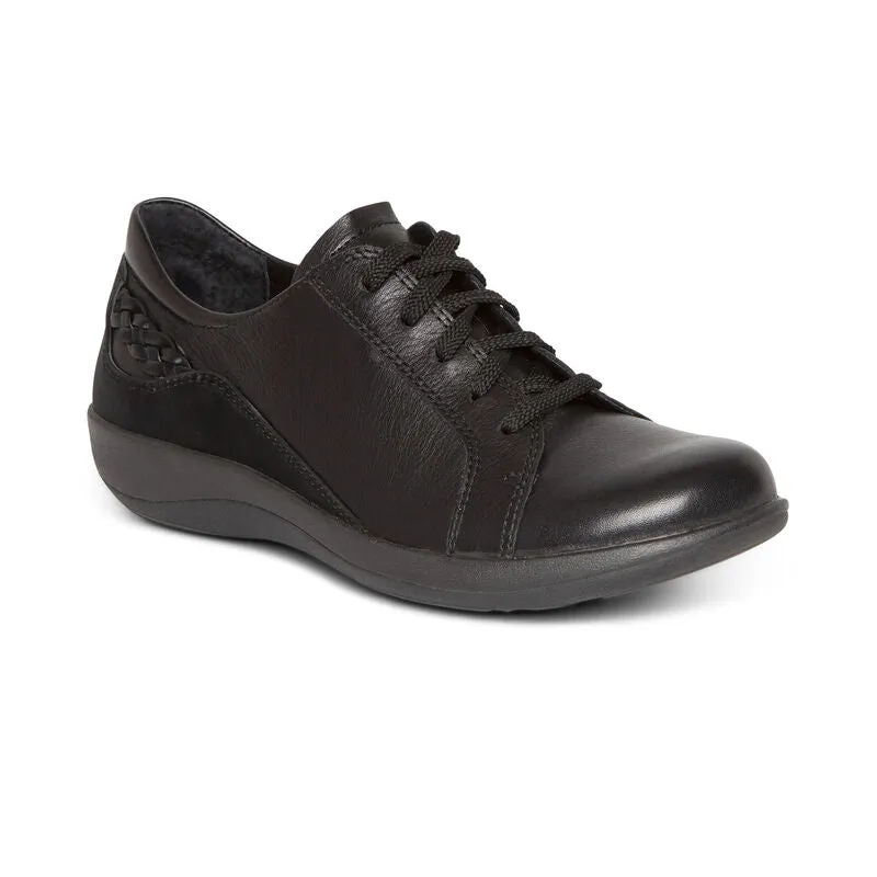 WOMEN'S AETREX DANA LACE UP OXFORD | BLACK