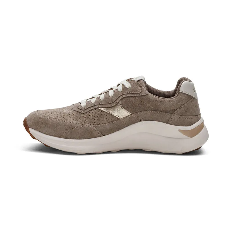 WOMEN'S AETREX EMILY SNEAKER | TAUPE