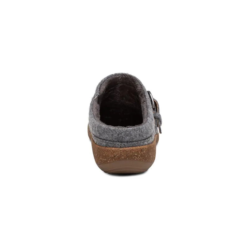 WOMEN'S AETREX LIBBY COMFORT CLOG | GREY WOOL