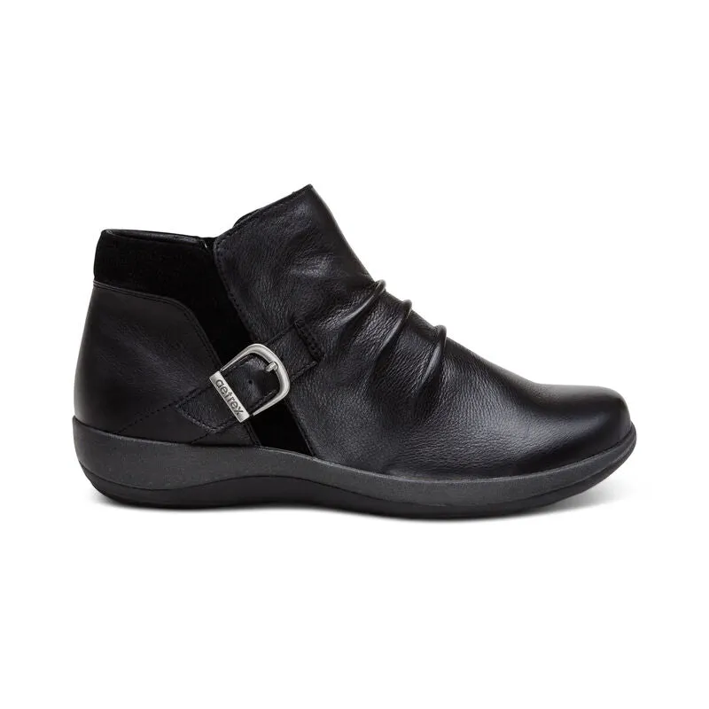 WOMEN'S AETREX LUNA ANKLE BOOT | BLACK