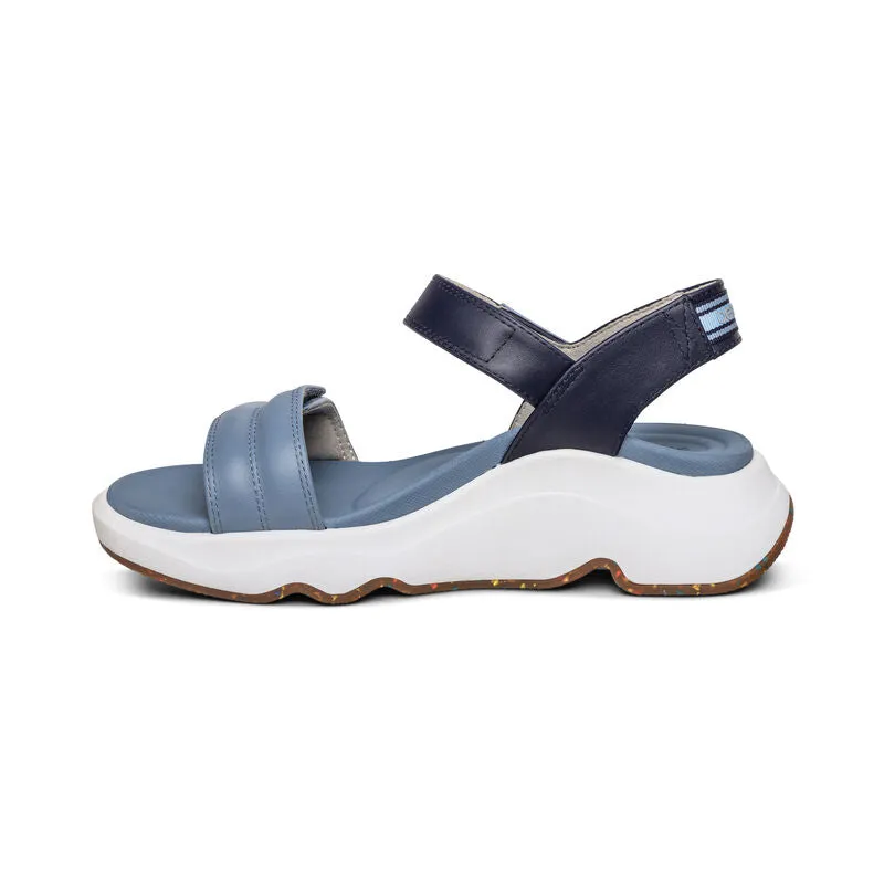 WOMEN'S AETREX WHIT SPORT SANDAL | BLUE