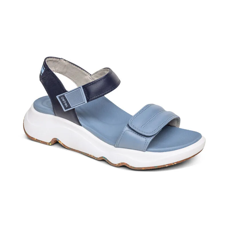 WOMEN'S AETREX WHIT SPORT SANDAL | BLUE