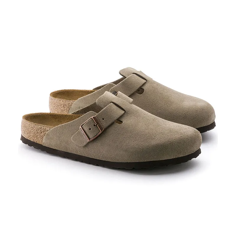 Women's Boston Soft Footbed Taupe Suede