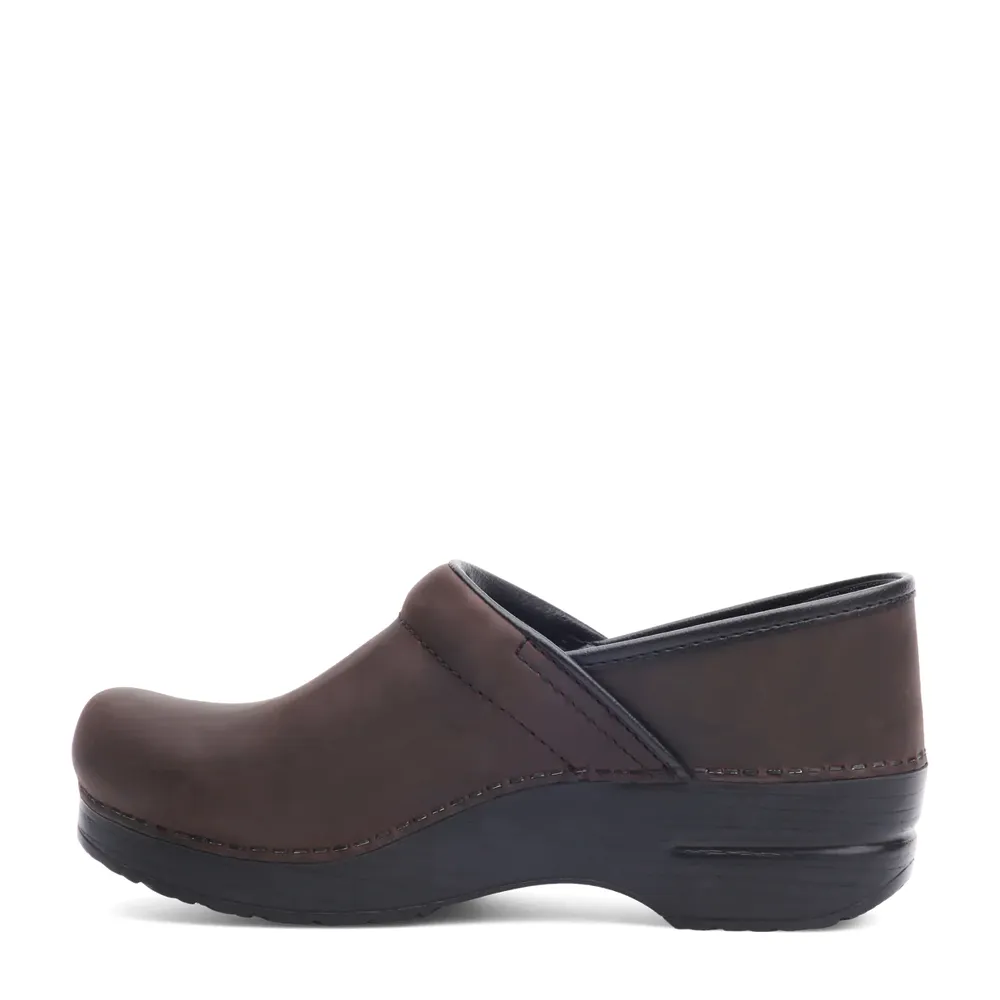 Women's Dansko  Professional Clog Color: Antique Brown (NARROW WIDTH)