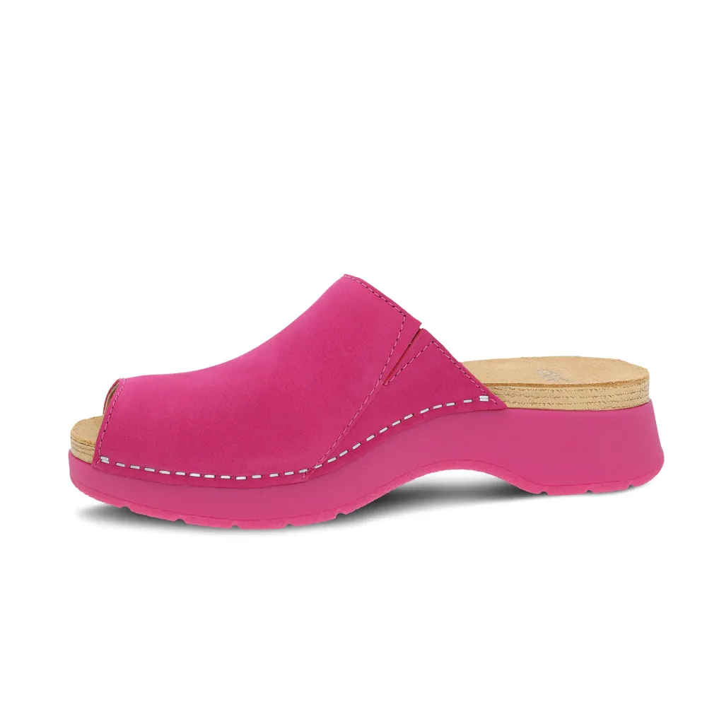 Women's Dansko Ravyn Sandal Color: Fuchsia Milled Nubuck