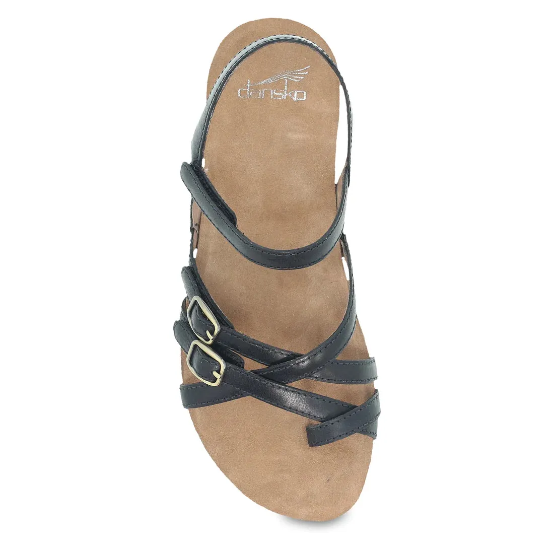 Women's Dansko Roslyn Color: Black Waxy Burnished Sandal