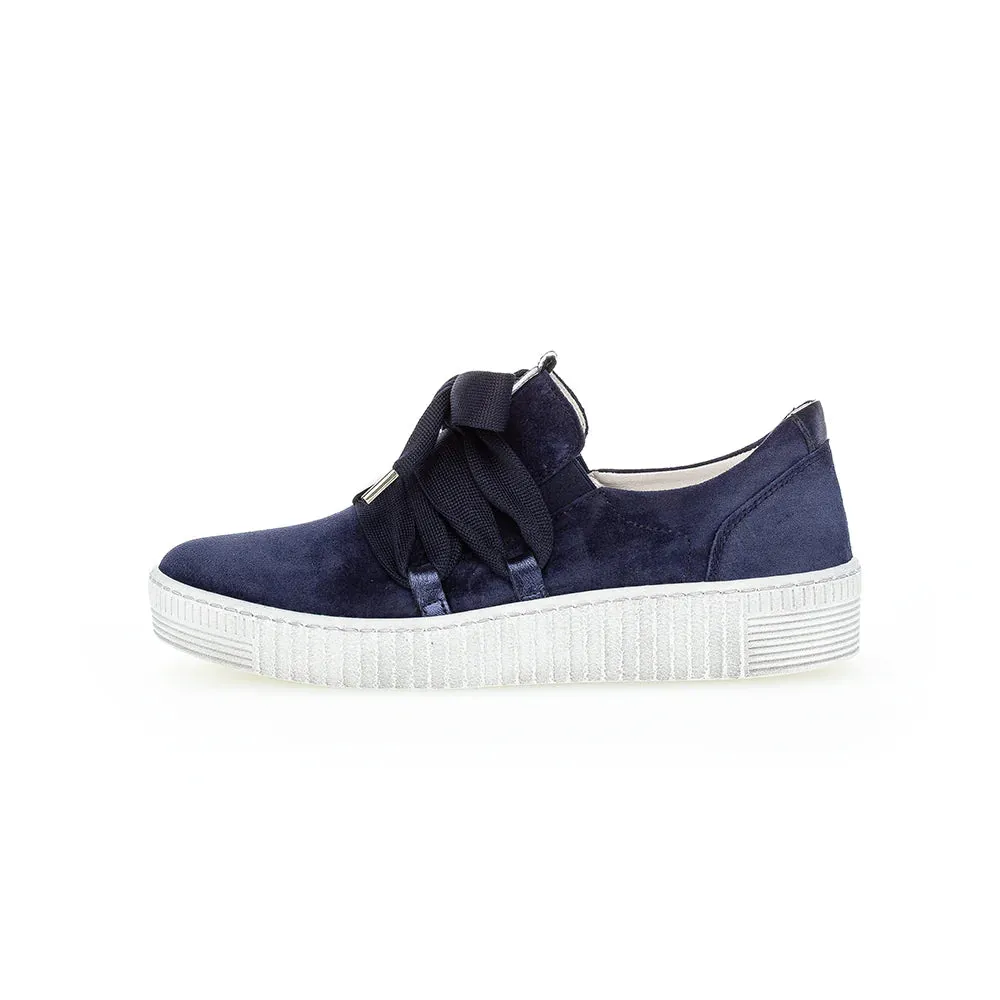 WOMEN'S GABOR 03.333.16 BOW TIE SNEAKER | MARINE