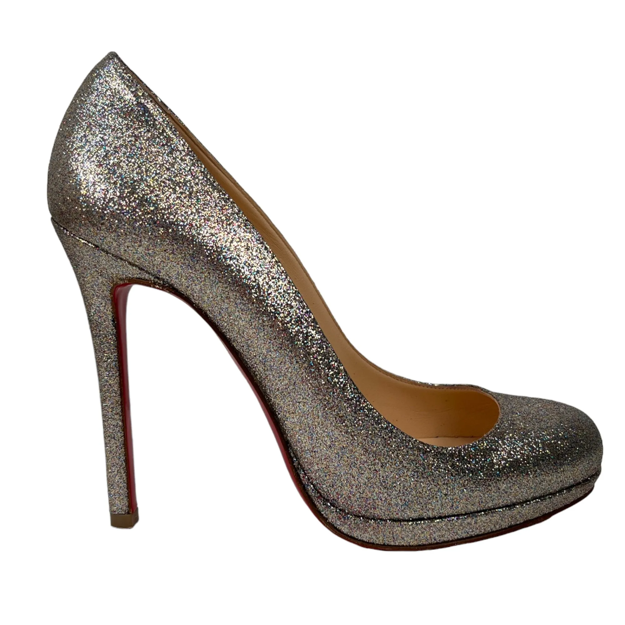 Women's Neofilo 120 Glitter Heels Beige Size EU 37 / UK 4